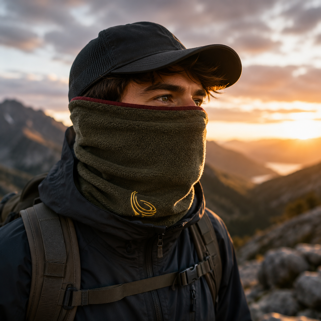 Fashion Winter Camping Warm Fleece Neck Gaiter Ski Tube Scarf Snowboard Face For Men & Women Outdoor Cycling Cold-proof Collar