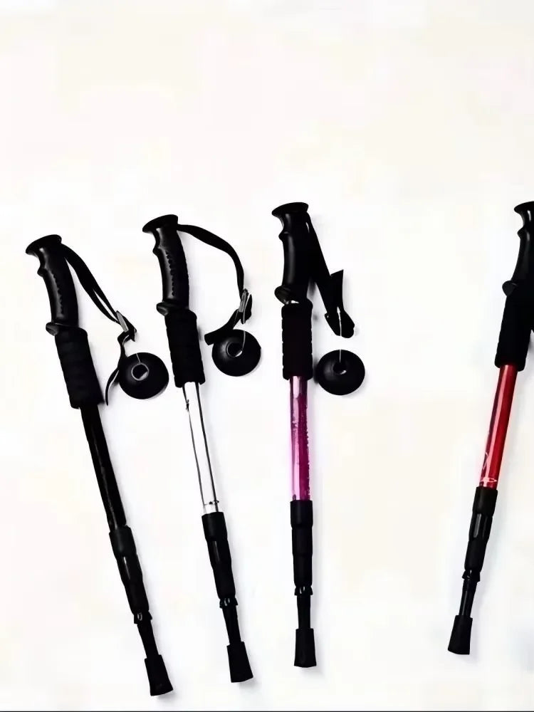 Ultralight Trekking Poles Outdoor Camping Mountaineering Backpacking Hiking Shock Absorption Foldable Design