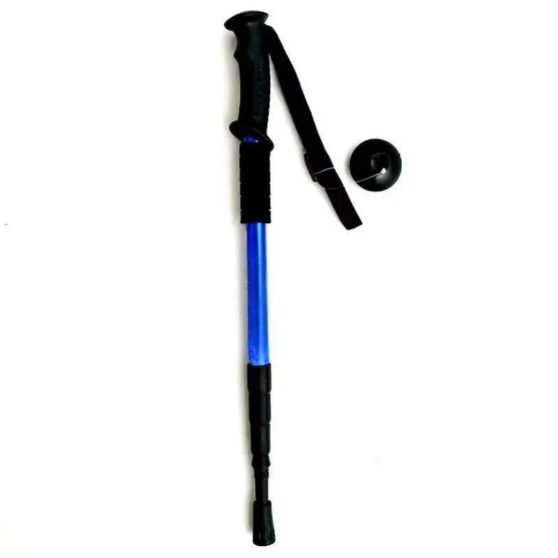 Ultralight Trekking Poles Outdoor Camping Mountaineering Backpacking Hiking Shock Absorption Foldable Design